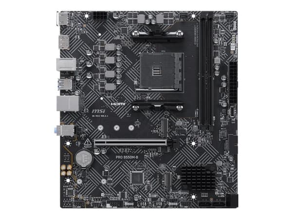 MSI B550M-B (B550,AM4,mATX,AMD) - AMD Socket AM4 (Ryzen) - Micro/Mini/Flex-ATX (Micro/Mini/Flex-ATX)