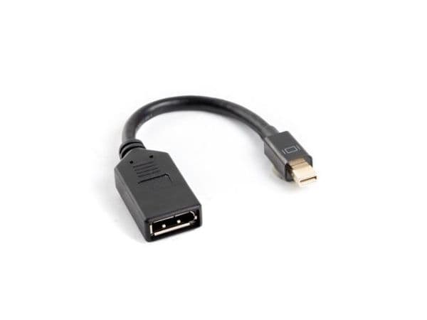 Lanberg - DisplayPort-sovitin - Mini DisplayPort han til DisplayPort hun - 12 cm