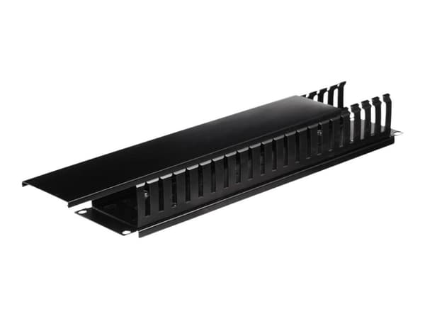 Netrack - Kabelhållare - svart - 2U - 19"