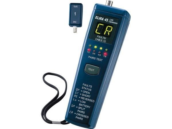 Kabeltester Elma 45 LAN til UTP og coax