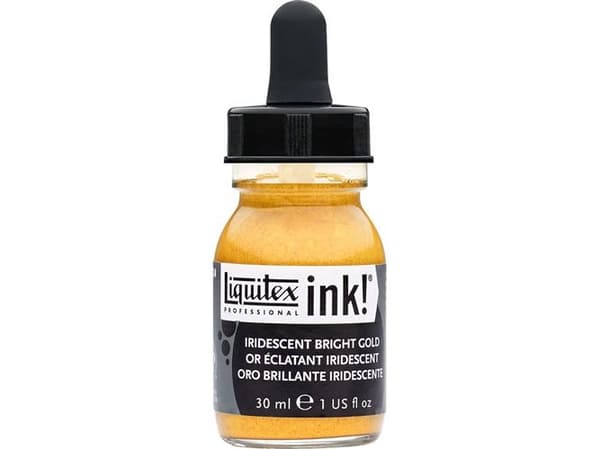 Prof Acrylic Ink 30 ml iriserende sterkt gull 234