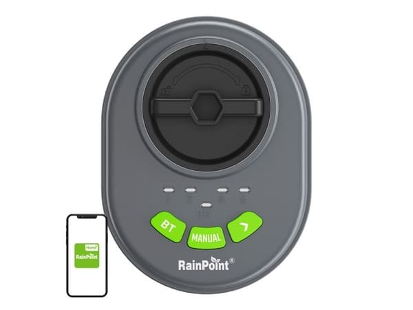 RainPoint 4-zone sprinkler controller with app, Bluetooth