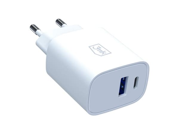 Lader 30 W USB-A, USB-C, PD 3.0, QC 4+, hvit