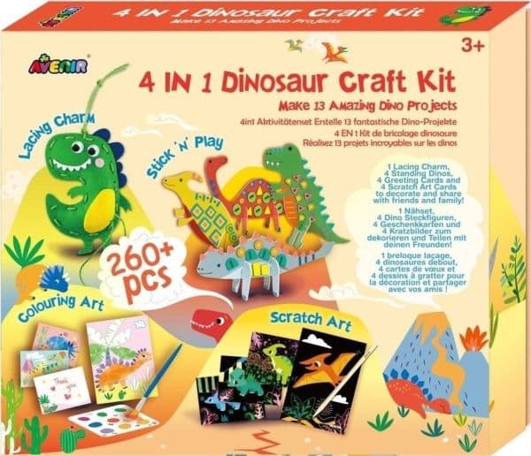 Dinosauruksen tekosetti 4in1