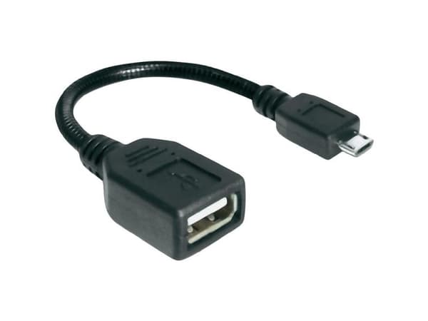 DeLOCK - USB-kaapeli - USB (hun) til Micro-USB Type B (han) - USB 2.0 OTG - 18 cm - lajiteltu