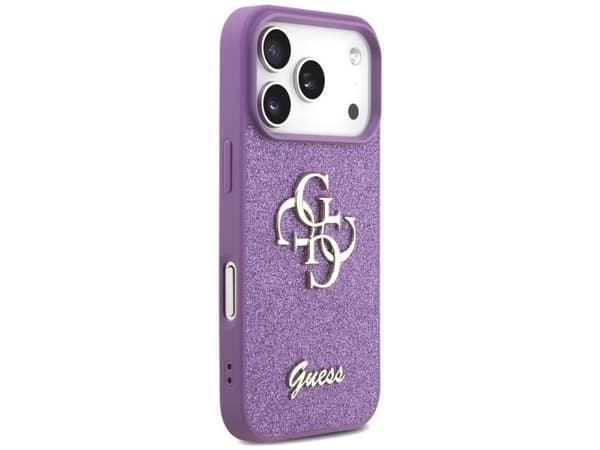 Guess fast glitter 4G-deksel til iPhone 17 Pro - lilla
