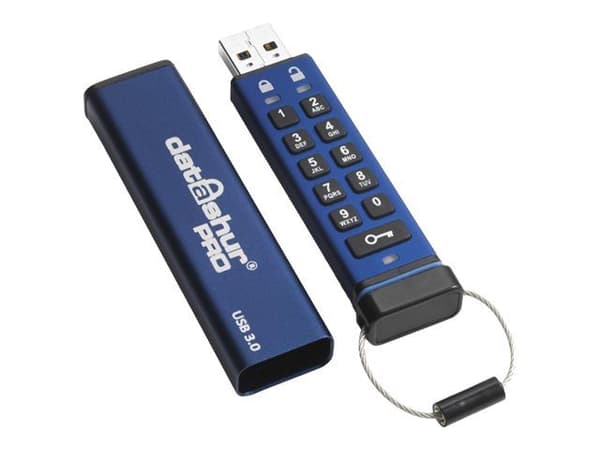 iStorage datAshur PRO - USB-flashstasjon - kryptert - FIPS 140-2 Level 3 - 16 GB - USB 3.0