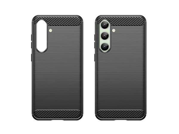 Etui silikonowe Carbon Deksel til Samsung Galaxy S24 FE - sort