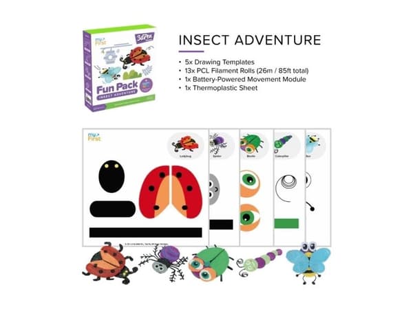 myFirst 3dPen Make Filaments Fun Pack - Insect Adventure