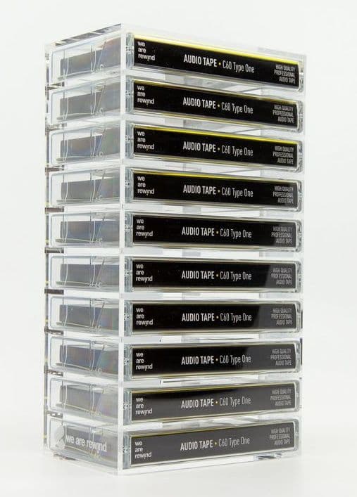 We Are Rewind - Clear Cassette Tape Rack