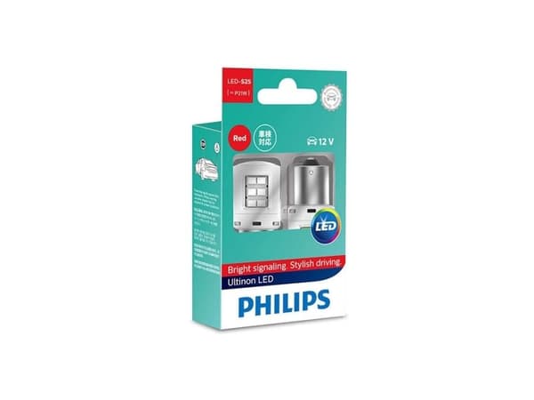 Philips Ultinon LED P21W 2 kpl. Punainen