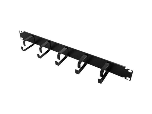 LogiLink 19" Cable Management Bar 1U, Sort, 600 g