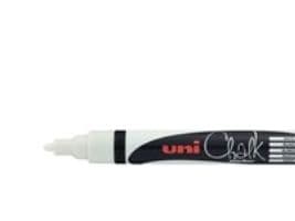 Kridtmarker uni-ball, rund, 2,5 mm, vit