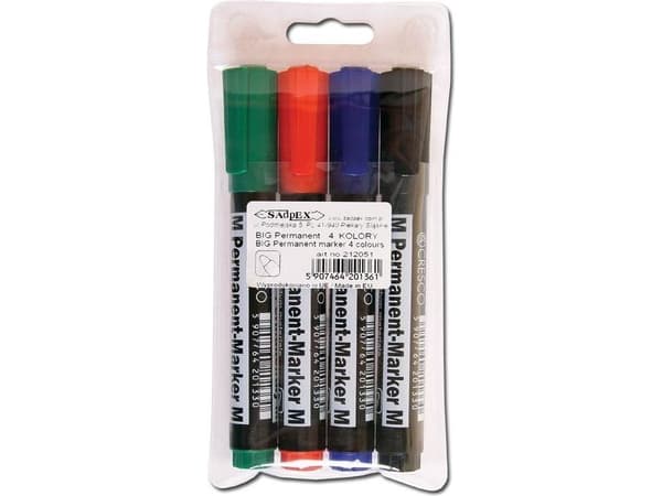 Cresco permanentmarker M 4 farger - 248183