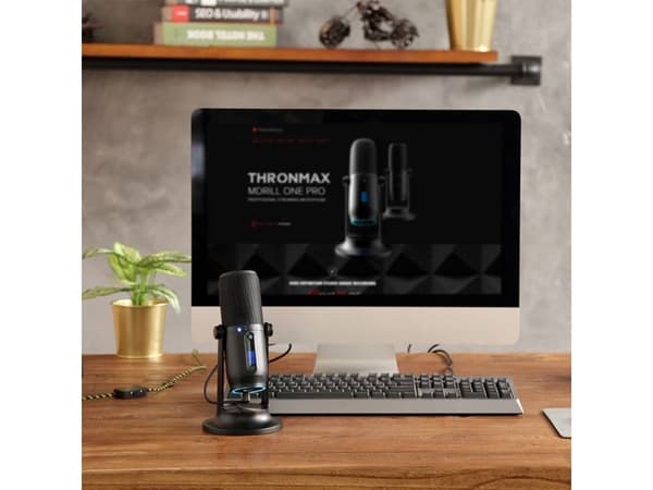 Stativ USB-studiemikrofon Thronmax M2G Fod, Inkl. kabel