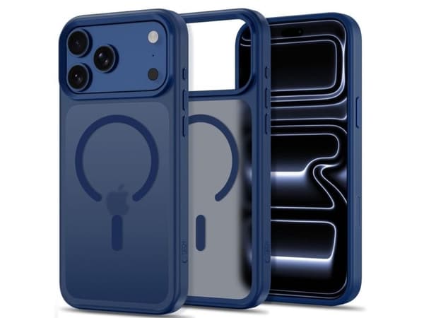 Tech-Protect Magmat Magsafe CC Case for iPhone 18 Pro Max / 17 Pro Max - Matte Navy Blue
