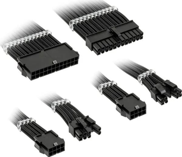 Kolink Core Standard Braided Cable Extension Kit - Jet Black