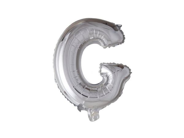 Folie ballon G, sølv 41 cm