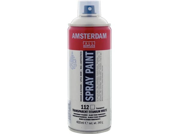Amsterdam Spray Paint Transparent Titanium White 112