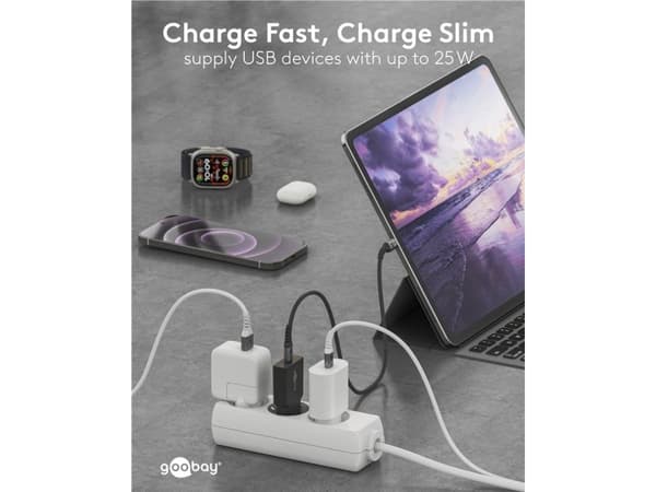 Goobay Slim, Innendørs, AC, 11 V, Sort