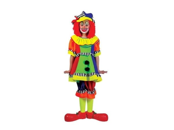 Klovnepige kostume