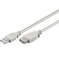 Goobay 50961, 3 m, USB A, USB A, USB 2.0, 0,48 Gbit/s, Grå
