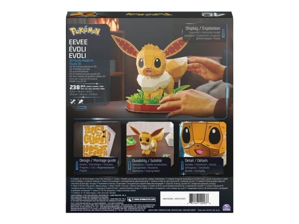 Pokémon 4D-pussel Pokémon 20 cm – Eevee