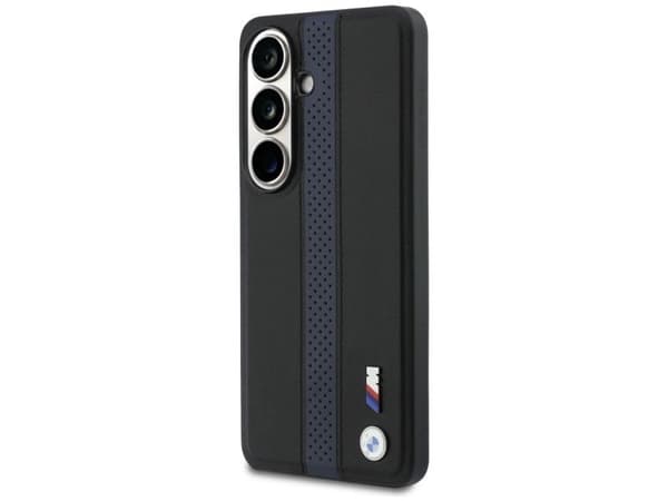 BMW Perforated Stripe Logo MagSafe Case for Samsung Galaxy S26 - Blue