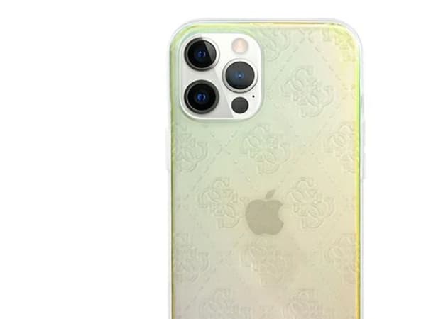 Guess GUHCP12M3D4GIRBL hardcase 4G 3D-mønster til iPhone 12/12 Pro 6.1" - iriserende/iriserende