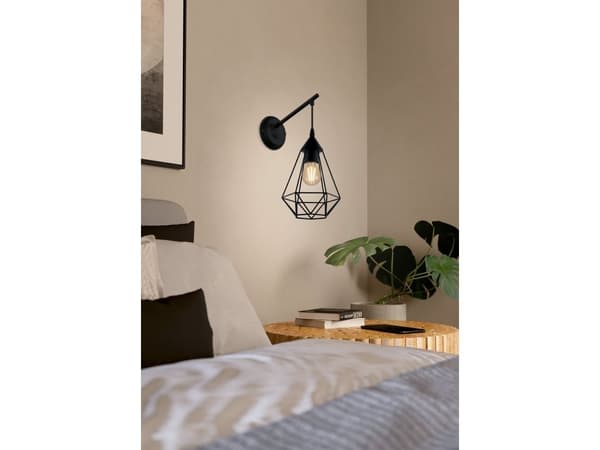 EGLO TARBES vegglampe E27 sort