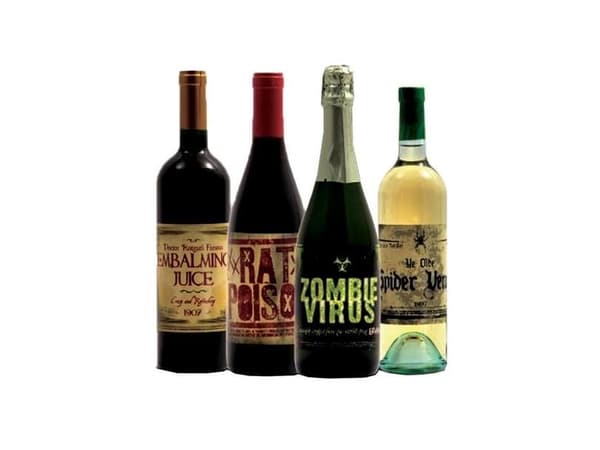 Halloween vinetiketter - 8 st