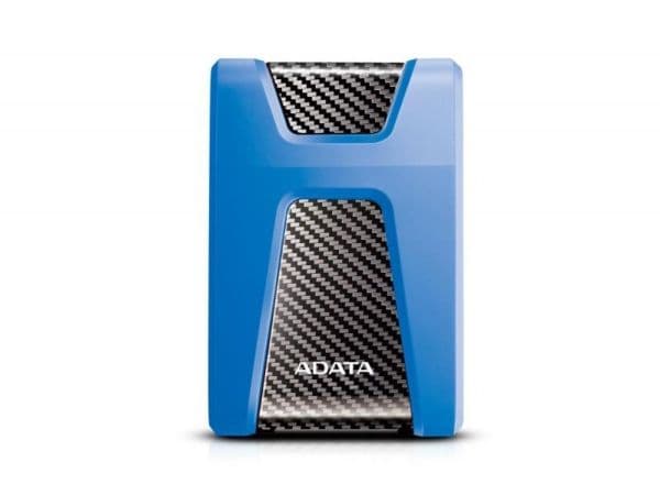 ADATA DashDrive Durable HD650 - Hårddisk - 2 TB - extern (portabel) - 2.5" - USB 3.1 - 256 bitars AES - blå