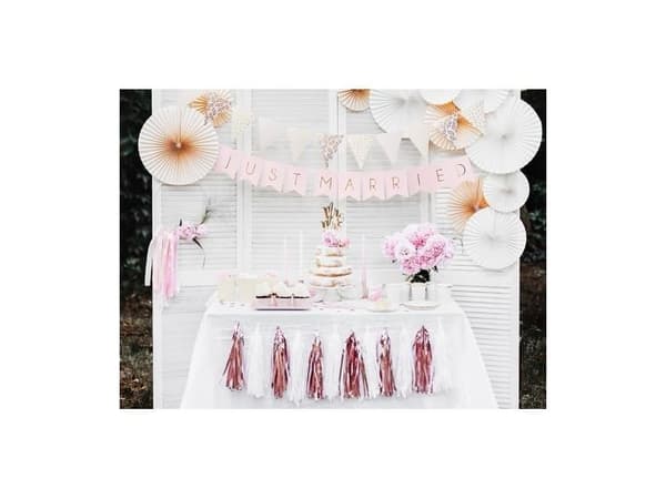 PartyDeco Rosetten, Dekoration, papper, Vit, Universal, Vägg, Ej för barn under 36 månader