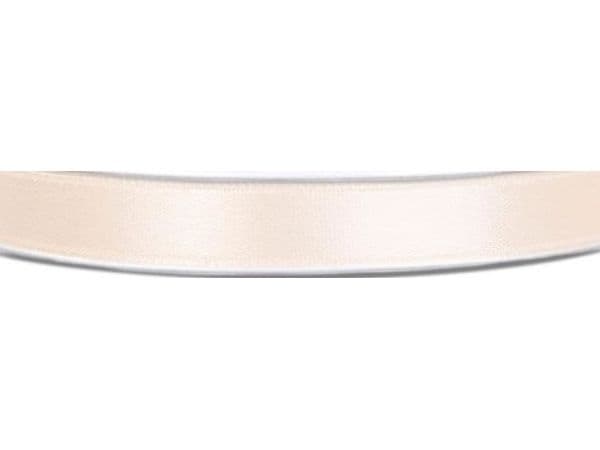 Lys creme satinbånd 6mm