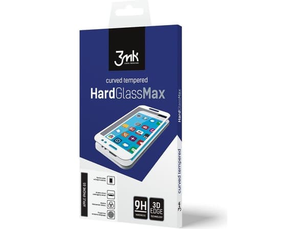 3mk HardGlass MAX härdat glas vit till iPhone 7