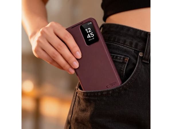 Tech-Protect Wallet Case til Samsung Galaxy S26+ - bordeaux