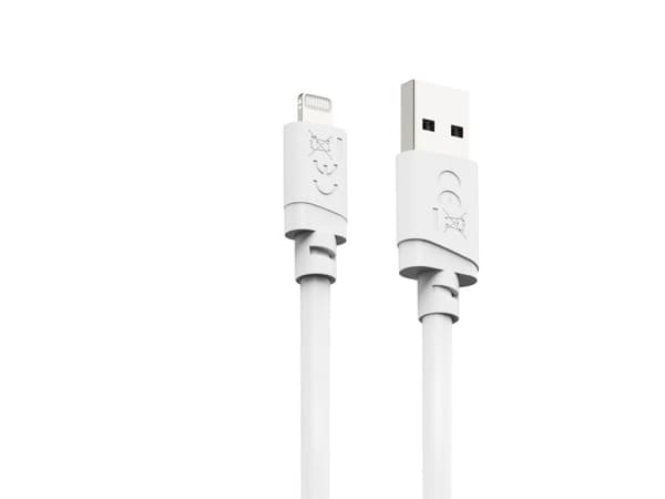 Hama 00201802, 3 m, Lightning, USB A, Hankjønn, Hankjønn, Hvit