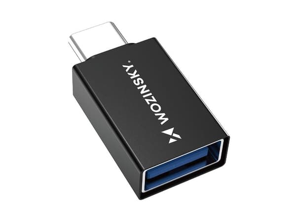 USB-adapter Wozinsky W10GY1S USB-A til USB-C svart