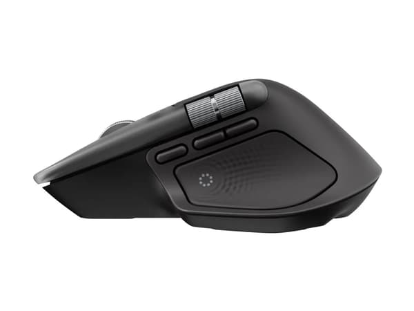 Logitech MX Master 4 for Mac, Oikeakätinen, Laser, Bluetooth, 8000 DPI, Hopea