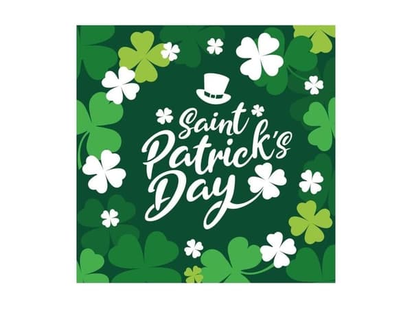 Servetter för St Patrick's Day