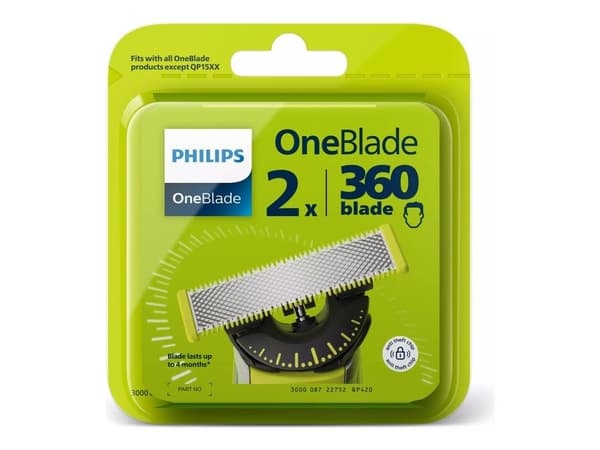 Philips Oneblade 360 Qp42050 Replacement Blades For Face 2 Pcs