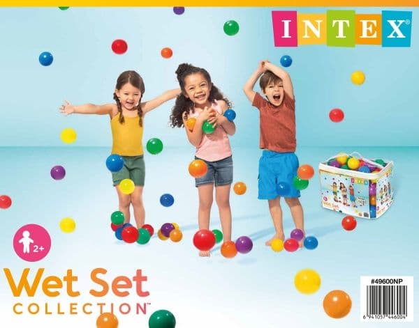 INTEX Fun Ballz, 100 Pcs, 8 Cm.