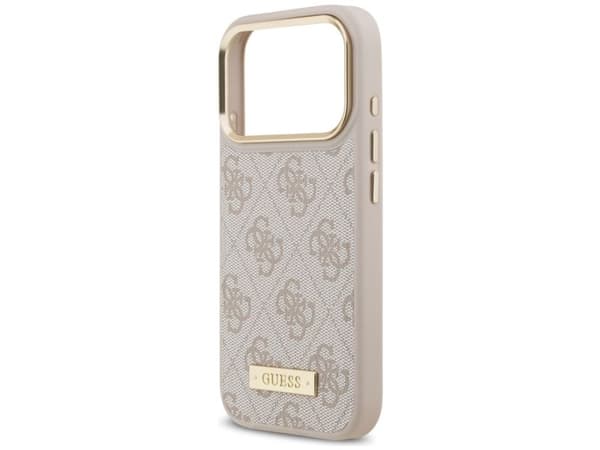 Guess 4G Logo Plate MagSafe-etu til iPhone 17 Pro - Rosa