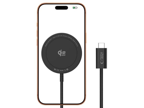 Tech-Protect A54 MagSafe 25W QI2.2 Wireless Charger - Black