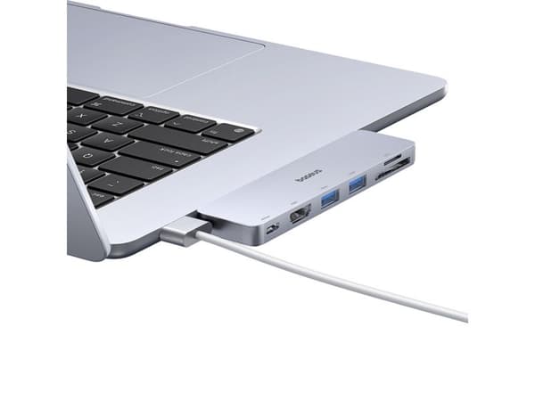 Baseus Docking station Ultra Joy 6in1 (USB-C PD, 2xUSB 3.0, HDMI, SD/TF) gray