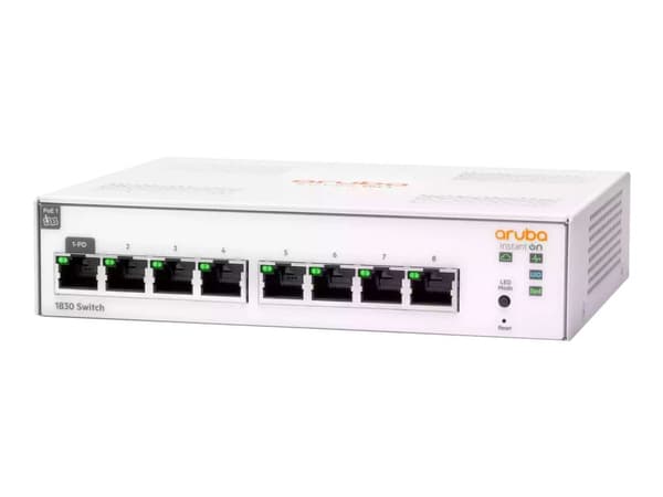 HPE Networking Instant On 1830 8G managed switch EU (fläktfri) 0dB