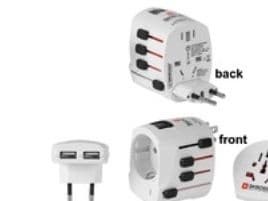 MicroConnect SKROSS - Strømkoblingsadapter - hvit