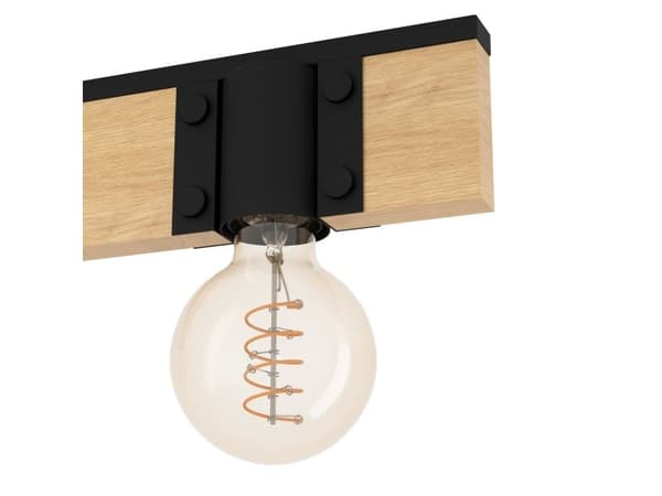EGLO BAILRIGG LOFT 3XE27 SORT/NATUR