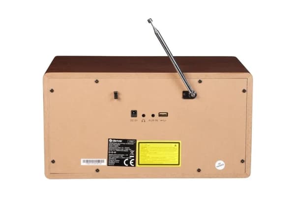 DENVER MDA-525DW - Lydsystem - 2 x 50 watt - mørkt tre