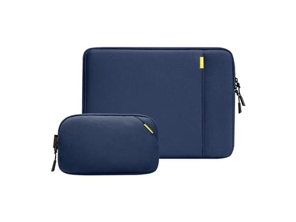 Tomtoc sleeve-kit - 14" MacBook Pro / Air, navyblå